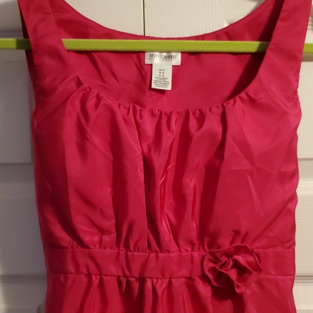 Motherhood Maternity Fuscia Party Dress